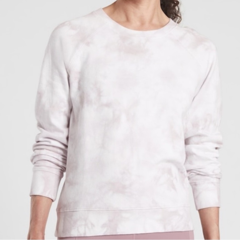 Athleta Women's Soft Tie-Dye Sweater - Light Pink